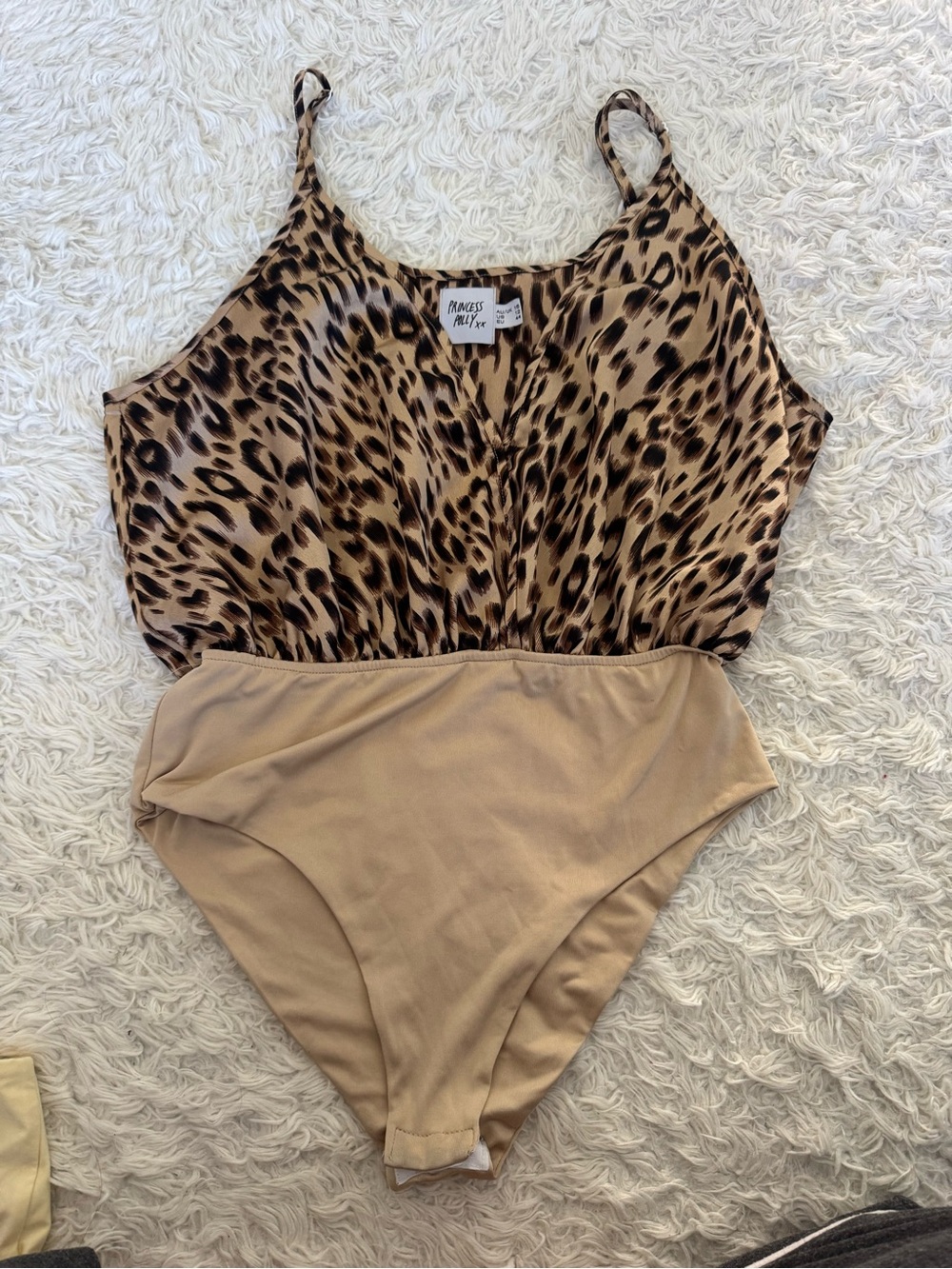 Princess Polly Leopard Print & Tan Bodysuit